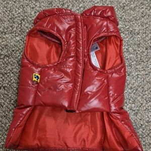 Build-A-Bear Shiny Red Puffer Vest Jacket